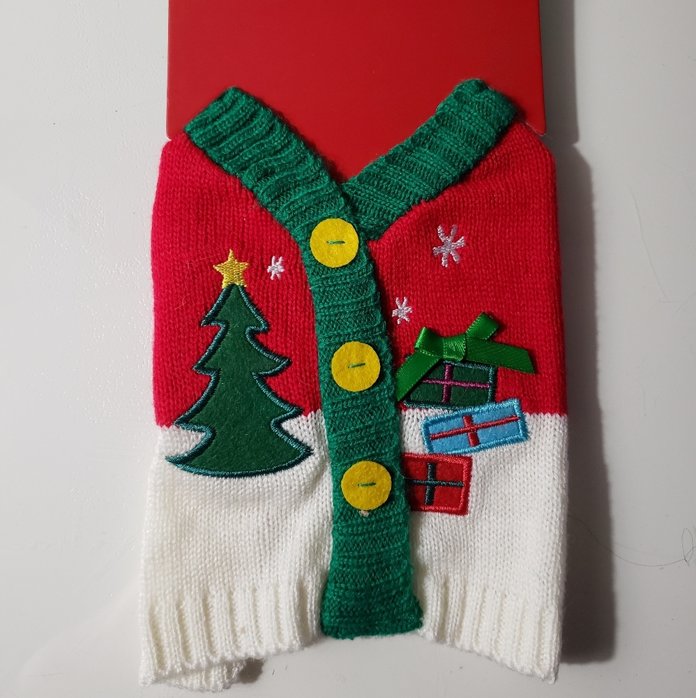 Small dog costume xmas ugly sweater
